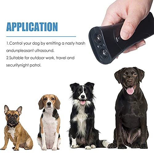 TUKNON Dispositivo Antiladridos para Perros, Ahuyentador de Perros, Ultrasonidos Antiladridos para Perros, Herramienta de Dispositivo de Entrenamiento Anti ladridos de Perros