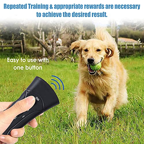 TUKNON Dispositivo Antiladridos para Perros, Ahuyentador de Perros, Ultrasonidos Antiladridos para Perros, Herramienta de Dispositivo de Entrenamiento Anti ladridos de Perros