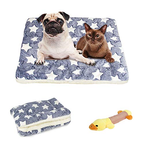 TVMALL Camas Perros Colchonetas Cuna Portatil para Perros Gatos Colchón Manta Sofá Almohada Mascotas Suave Cojin Perros Pequeños Medianos Grande - Peluches de chirrido Gratis