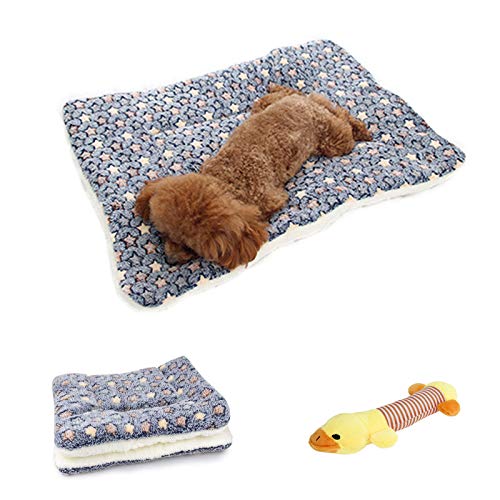 TVMALL Camas Perros Colchonetas Cuna Portatil para Perros Gatos Colchón Manta Sofá Almohada Mascotas Suave Cojin Perros Pequeños Medianos Grande - Peluches de chirrido Gratis