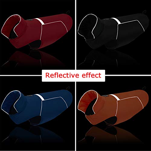 TVMALL Chaqueta para Perro Mascota Abrigos y Chaqueta cálidos de Invierno Chalecos Impermeable Reflectante para Perros Grandes Chubasqueros para Perros a de Viento Grandes y medianos pequeño