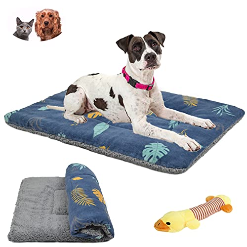 TVMALL Colchoneta para Perros Pequeños, Medianos y Grandes, Reversible Manta para Perro Gato Colchón Lavable para Mascota Cojín de Felpa Suave portátil Adecuado para Viajes al aire libre, Automóvil, L