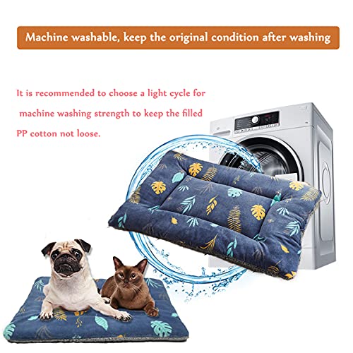 TVMALL Colchoneta para Perros Pequeños, Medianos y Grandes, Reversible Manta para Perro Gato Colchón Lavable para Mascota Cojín de Felpa Suave portátil Adecuado para Viajes al aire libre, Automóvil, L