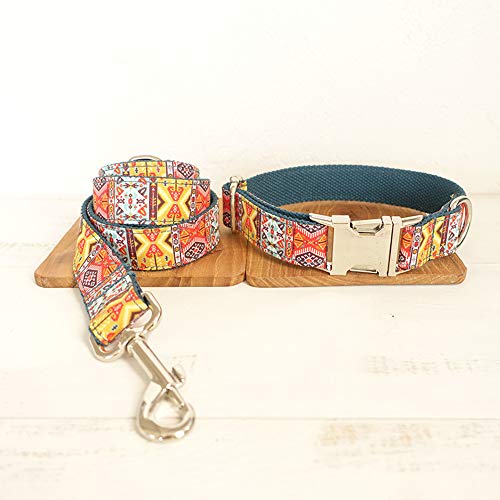 TVMALL Collar de Perro Ajustable para el Aire Libre, para Mascota, Correa, Cuerda, Collar Estilo Bohemio, para Perros medianos y pequeños