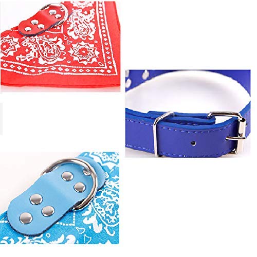 U-M Pañuelo para perro, pañuelo para mascotas, perro, gato, cuello, pañuelo para mascotas, correa ajustable, accesorios para perros, tamaño S, creativa y exquisita mano de obra