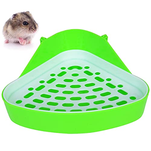 UC Pequeño Animal Inodoro para Mascotas triángulo Inodoro Orinal Entrenador Entrenador Inodoro para Mascotas hámster Chinchilla Conejillo de Indias Conejo hurón Pet Pee Corner