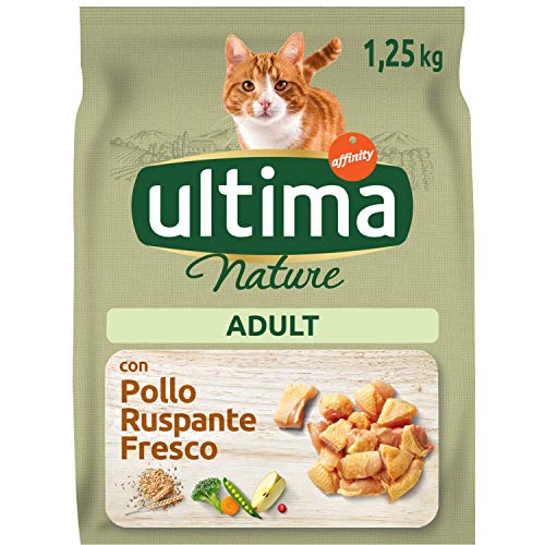 Ultima Nature Pienso para Gatos con Pollo, Pack de 8 x 1.25kg - Total: 10kg