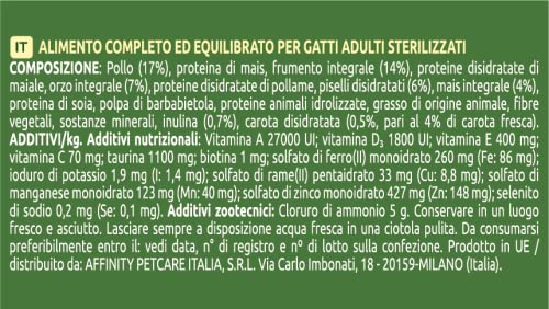 ultima Pienso para Gatos Esterilizados con Pollo - 3 x 3kg: Total 9kg