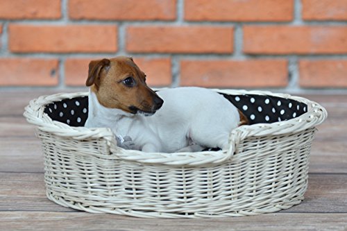 Un Almacenamiento de Mimbre para un perro/Un Gato con un cojín suave, un Tumbona para animales, rodamiento de gato/perro, de almacenamiento cama para perro/gato cama