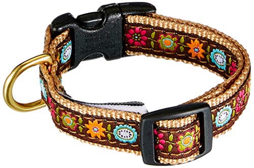 Up Country BEF de c de XS Bella Floral Collar de Perro de Banda, Estrecho (5/8 Inch, XS