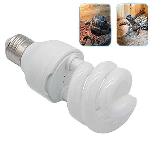 UVB Reptile Light 10.0, bombillas de tortuga, lámpara de terrario compacta que ahorra energía para reptiles del desierto, mascota, serpiente, lagarto, insecto, leopardo, tubo en espiral (UVB10.0 13W)