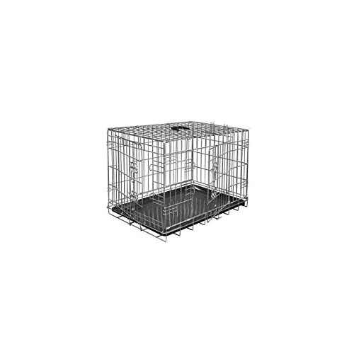 VADIGRAN Jaula metálica Plegable Classic Plata 61 x 46 x 51 cm para Perro, Talla M