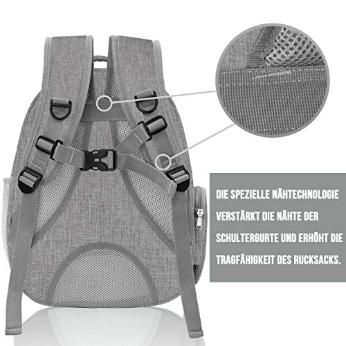 Vailge Mochila de viaje para mascotas, perros, gatos, cápsula espacial, portátil, bolsa de transporte para mascotas, transpirable, para gatos, perros pequeños (gris)