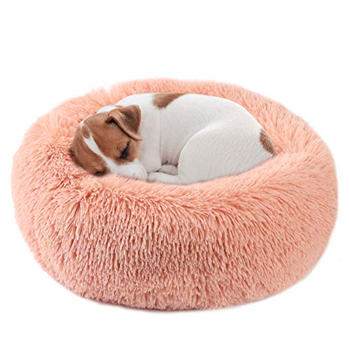 Vanansa Cama para Perros Vanansa, Lavable para Gatos medianos y Grandes, cómoda y mullida para Perros, 3 tamaños para Dormir Dulce, cálida, Rosa 70 cm