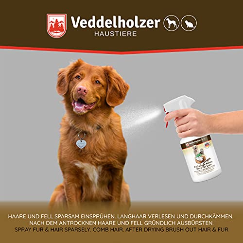 Veddelholzer 500 ml Spray desenredante Perros Coco para el Cuidado del Pelo de Perros y Gatos. Espray desenredante para Perros, Gatos, Cachorros, Pelaje, Accesorios para Gatos, perfumes para Perros