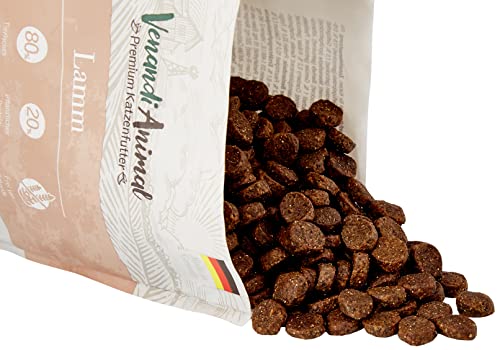 Venandi Animal - pienso seco para Gatos - Cordero como pienso seco - Completamente Libre de Cereales - 300 g