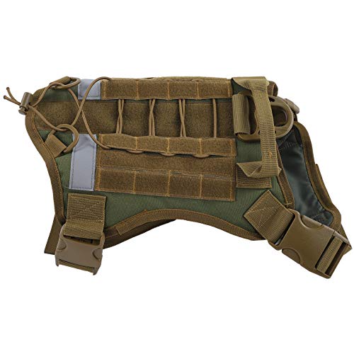 Venta Loca Arnés para Exteriores para Perros, Chaleco para Exteriores para Perros, Golden Retriever para Chaleco para Perros Arnés para Perros(Army Green, XL)