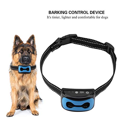 Venta Loca Collar de ladridos de Perro, Dispositivo de Control de ladridos Detección de ladridos de Collar antiladridos Impermeable Recargable