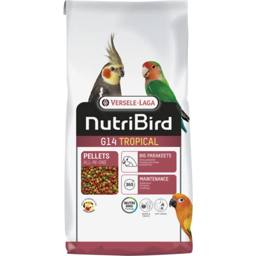 Versele-laga - pienso multifruta para ninfas y pequeñas psitacidas NUTRIBIRD G14 Tropical 1 kg