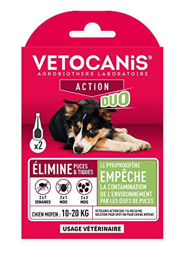 Vetocanis Duo Solution para Foco on ultrasonidos Chips/para Perros Medio 134 mg/40 MG