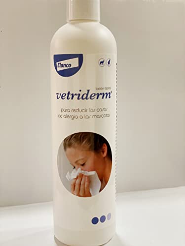 Vetriderm Locion Topica 350 ml. para Reducir los Casos de alergia a Las Mascotas