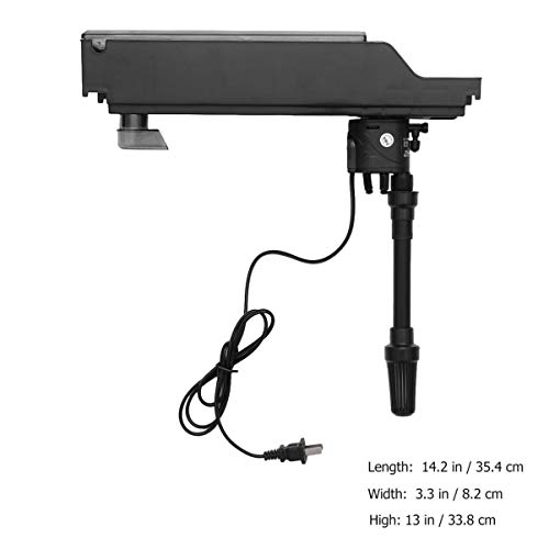 VILLCASE Filtro Sumergible para Acuario 3 en 1 Bomba Sumergible Filtro para Montaje en Tanque de Acuario Bomba de Oxígeno Externa Filtración en Cascada para 33. Tanque de Peces Abierto de