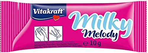 Vitakraft - Milky Melody, Snack líquido para Gatos con Crema de Leche - Contiene 7 envases monodosis de 10 g, 70 g