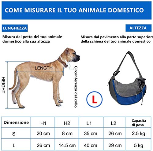 Voarge Bolsa bandolera para animales domésticos, transportín de paseo ideal para perros de talla pequeña o gatos, bolsa de transporte para gatos y perros, ideal para perros o gatos pequeños