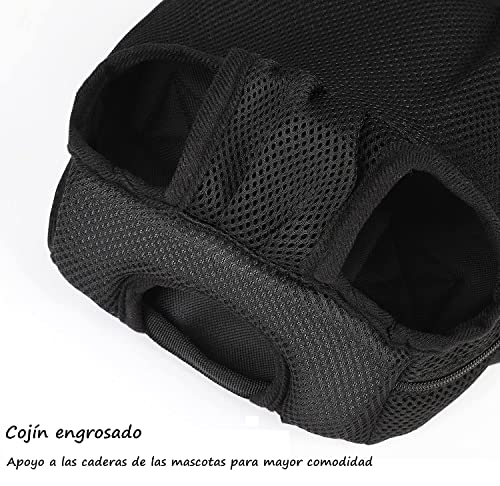 Voarge Mochila para Perro, Bolsa para Mascotas, Cabeza y Piernas Fuera Portátil Adjustable Viaje Bolsa Backpack Frontal Pack de Transporte para Mascota Perro Gato y Cachorros (S)