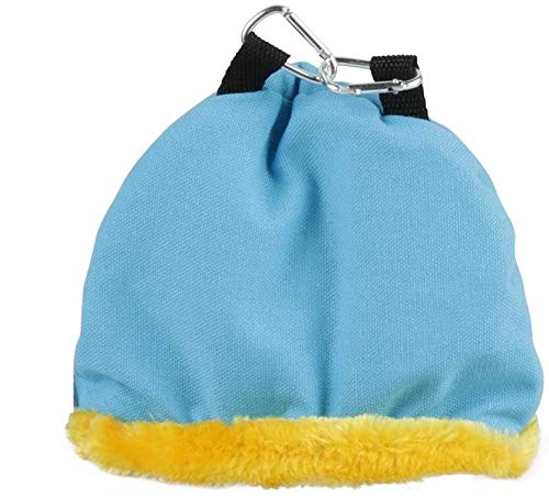 Voarge Nido Colgante para pájaros, Invierno cálido Nido de pájaro Jaula, Felpa de Invierno para Pájaros Casa de Peluche para Animales Pequeños, El tamaño del Color es Opcional (M, Verde)