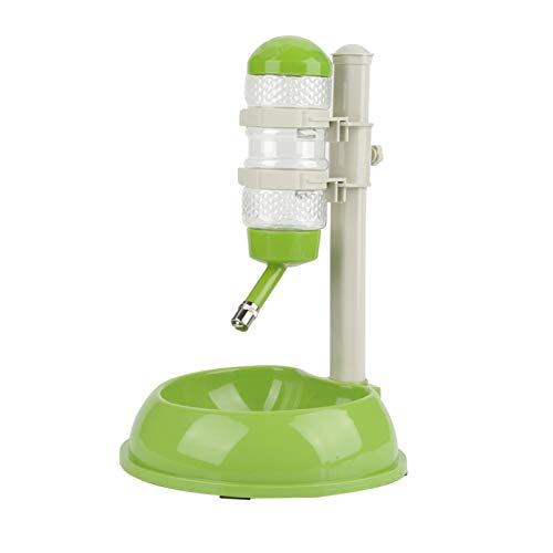 Voluxe Dispensador de Comida para Perros, comedero para bebederos no tóxico para Perros, Seguro ecológico para Mascotas, Gatos, Perros(Green)