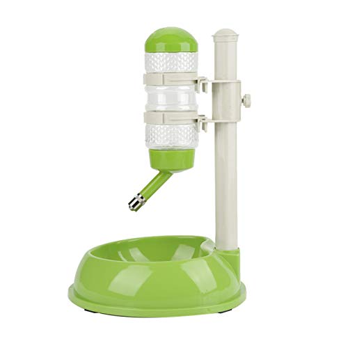 Voluxe Dispensador de Comida para Perros, comedero para bebederos no tóxico para Perros, Seguro ecológico para Mascotas, Gatos, Perros(Green)