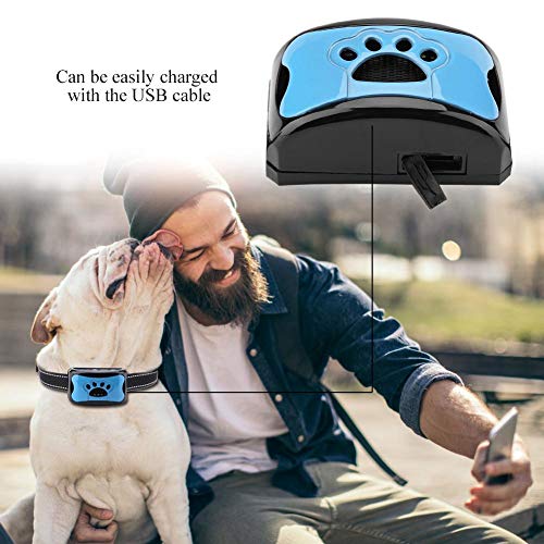 Wandisy Venta Loca Collar de ladridos de Perro, ¡Deja de ladrar Perros rápidamente!Dispositivo de Control de ladridos Recargable Impermeable Anti-ladrido Collar Detección de ladridos