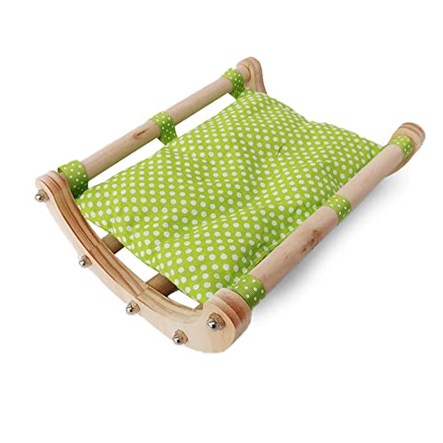 WDDA Cama de Hámster, Cama de Madera para Hámster, Marco de Madera Cama para Mascotas, Hámster Hamaca de Madera, Cama de Chinchilla, para Erizo, Ratón, Rata, hámster, Conejo, Conejillo de Indias