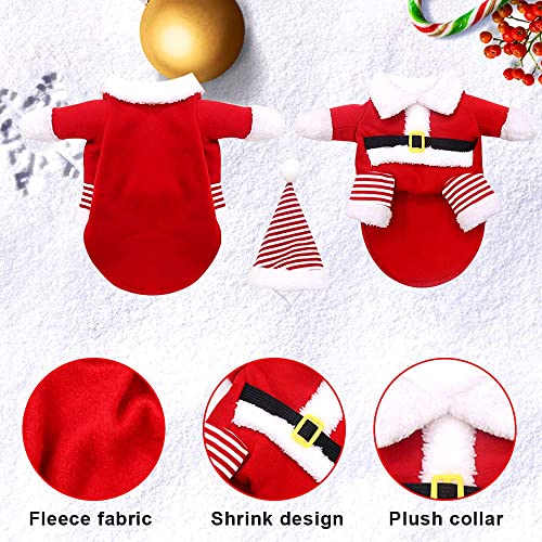 WELLXUNK® Disfraz de Papá Noel de Pet, Disfraz de Navidad para Mascotas, Disfraz de Navidad para Perros Lindo Santa Claus Ropa de Fiesta año Nuevo Divertido Disfraz para Fiestas de Mascotas (XL)