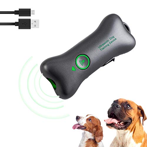 WERPOWER Antiladridos para Perros Ultrasonidos, Ahuyentador de Perros Anti Ladridos Dispositivo Ahuyentador Perros Entrenamiento Interior al Aire Libre Seguro y Humano para Perros pequeños y Grandes