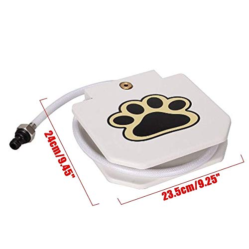 WHSS Alimentadores automáticos Alimentador automático de Agua for Perros Al Aire Libre Mascota activada Agua Potable Fuente Manguera Paso Spray Pedal Pedal Botella de Agua