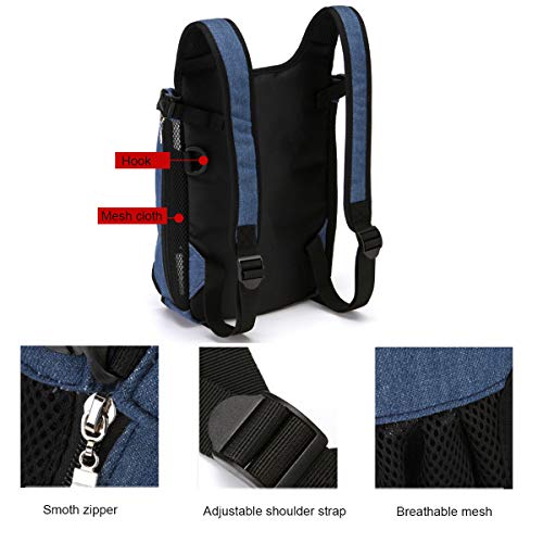 WINS Mochila para Perros transportin Perro Gato Mochila para Llevar Perros pequeño medianos Grandes Senderismo Porta Perros Mascotas 8-13kg