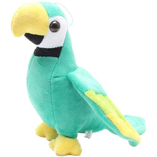 Wjfijz Lindo Loro de Peluche de Pelo de Animal Rio Guacamayo Loro de Peluche de Juguete Loro 20Cm