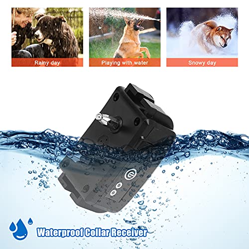 Wodondog Valla Invisible y Collares Antifuga para Perros Cerca Eléctrica para Perros, Sistema de Valla para Mascotas, con Cable de 300 Meter, Recargable e Impermeable