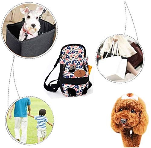 WOHAO Mochila Perro Nariz Bolsa del Animal doméstico del Gato del Perro Mascota Mochila Bolsa de Canguro Mothe Paquete Mascota Bolsa de Pecho for el Recorrido de Senderismo (Tamaño: L) (Size : L)