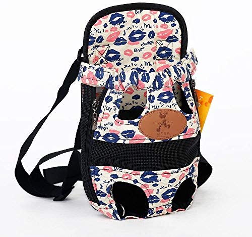 WOHAO Mochila Perro Nariz Bolsa del Animal doméstico del Gato del Perro Mascota Mochila Bolsa de Canguro Mothe Paquete Mascota Bolsa de Pecho for el Recorrido de Senderismo (Tamaño: L) (Size : L)