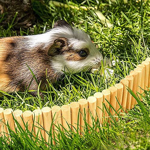 Wonninek Puente de Escalera de Madera para Mascotas, Paquete de 2, Juguete de Puente Suave para Animales, Jaula Flexible, Juguete de hábitat para hámster, ratón, Ardilla y Otros Animales pequeños