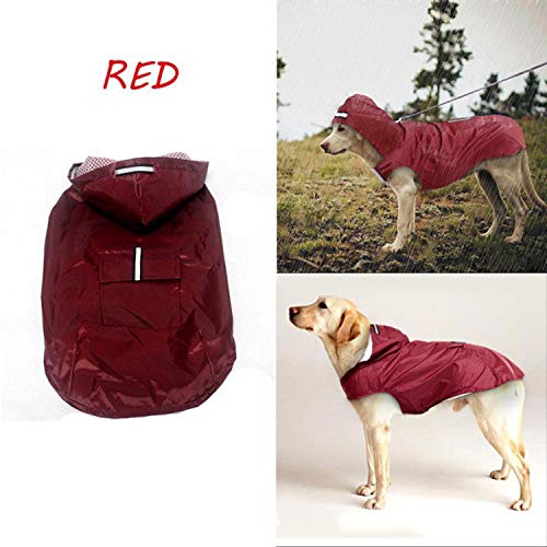 WOOAI Chubasquero para perro, chaqueta reflectante e impermeable para mascotas, tallas grandes, bulldog francés, mascotas, ropa, disfraz para días de lluvia