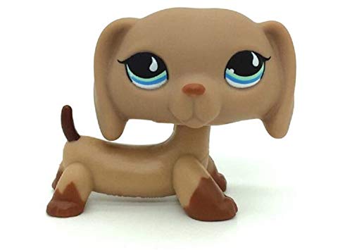 WooMax Pet Shop Toy LPSs Toy Lovely Dachshund Dog + Pink Sparkle Cat + Diamond Eyes Dachshund Dog con 4 Piezas de Repuesto Green Eyes Dog LPSs para ni?os ni?as Regalo para ni?os