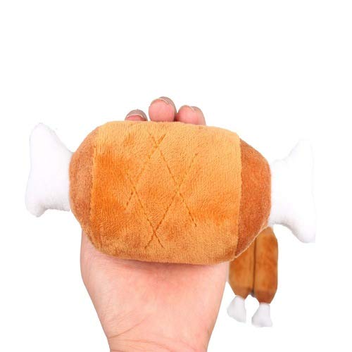 WZhen Perro Mascota Peluche Juguete Jamón Simulación De Felpa Juguete Molar Dientes Entrenamiento De Limpieza - Cobre 6 X 18Cm