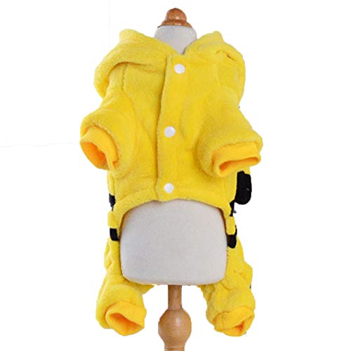 XATAN Pet Puppy Cat Christmas Suit Outfit Pet Dog Hoodie Disfraz Abrigo Perro Otoño Invierno Abrigo Cálido Pikachu,S