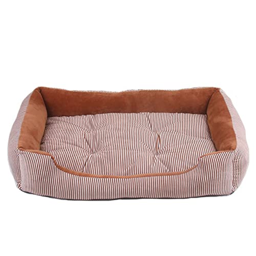 XCVXCV Cama Perro Grande, Invierno Cálida Antideslizante Suave Cálida Cama para Perros Gatos, Duradero Cama Perro Antiestres Impermeable para Grande Mediano Pequeños Gatos Masco(Size:L,Color:Rojo)