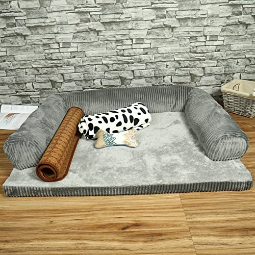 XDYFF Cojín para Perros, Cama para Perros Desmontable Suave Sofa Perro, Protector de Sofá para Cama para Perro para Sofá Cama para Perro Mullida, Alfombrilla Cómoda para Cama Gatos Protector,M