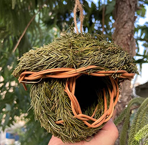 XIAOHUAHUA Cueva De La Jaula De La Jaula De Pájaro Tejida A Mano Y Cueva De Cría, Adecuada para Loros, Canarios O Lorikeets U Otras Aves